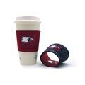 How can I get a sample of my cup sleeves before placing the order at Anypromo.com?